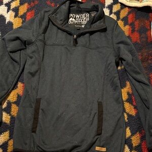 Powder River Outfitters dark blue quarter zip